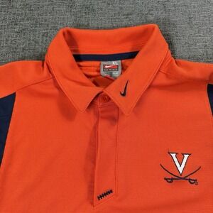Virginia Cavaliers Vintage Nike Team Shirt Men's XL Polo Short‎ Sleeve Swoosh